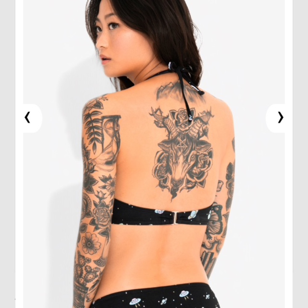 Hot Topic Midnight Hour Alien Halter Swimsuit - Picture 3 of 6